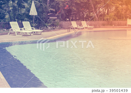swimming pool and lounger with vintage style swimming pool and lounger with vintage style 39501439