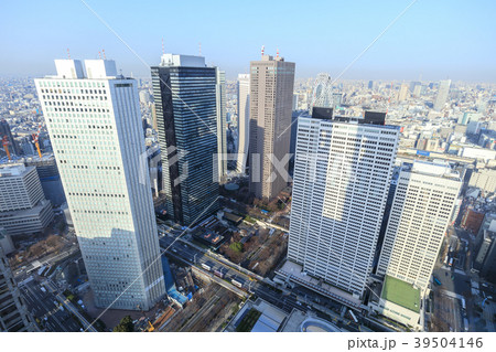 都市風景 新宿ビル群を見下ろす 都市風景 新宿ビル群を見下ろす 39504146