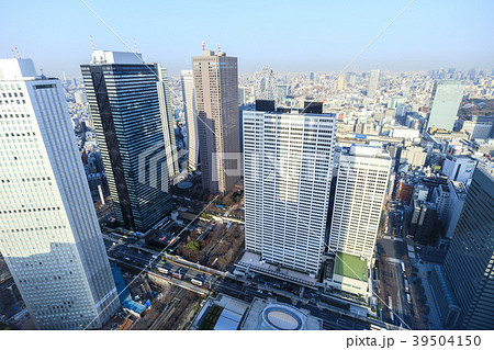 都市風景　新宿ビル群を見下ろす 39504150