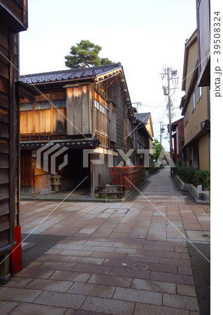 金沢ひがし茶屋周辺風景素材 39508324