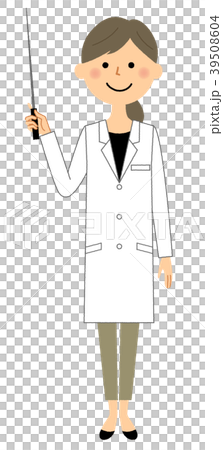 White female pointing stick White female pointing stick 39508604