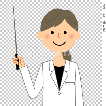 White female pointing stick 39508607