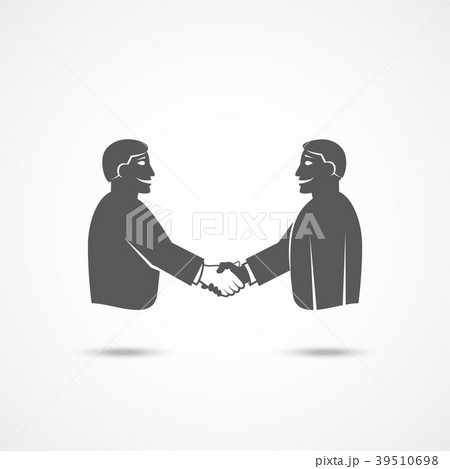 Handshake icon on white 39510698