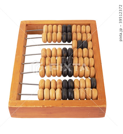 wooden abacus isolated on white wooden abacus isolated on white 39512372