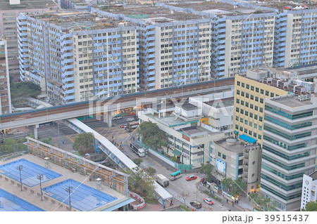 an Aerial view on Kwun Tong Kowloon Hong Kong. 39515437