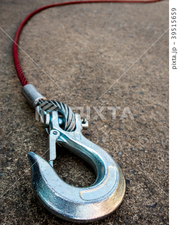 New Cable and Hook for Install in the Winch of Car Stock Photo - Image of  cable, wire: 90564526