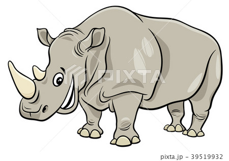 funny rhinoceros animal cartoon character funny rhinoceros animal cartoon character 39519932