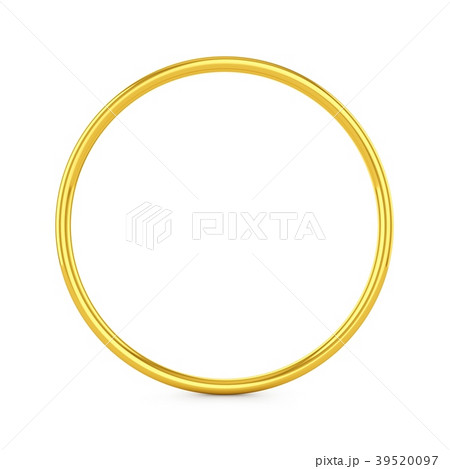 3D rendering Gold ring isolated on white 3D rendering Gold ring isolated on white 39520097