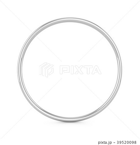 3D rendering Metal ring isolated on white 39520098