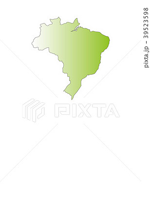 世界地図ブラジルのイラスト素材