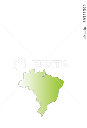 世界地図ブラジルのイラスト素材