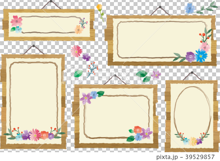 花の看板フレーム 39529857