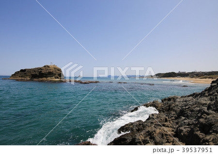 白兎海岸 鳥取県鳥取市 の写真素材