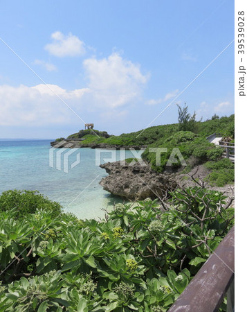 海（宮古島 海中公園 遊歩道からの眺望） 39539028