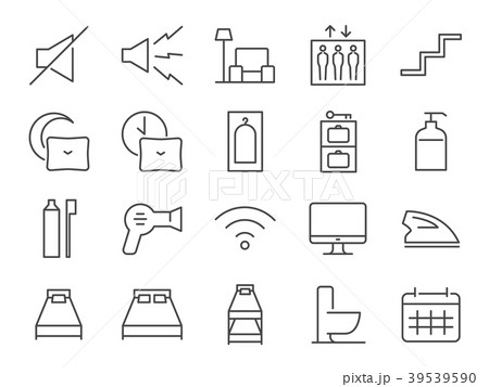 Hostel facilities icon set 2 Hostel facilities icon set 2 39539590
