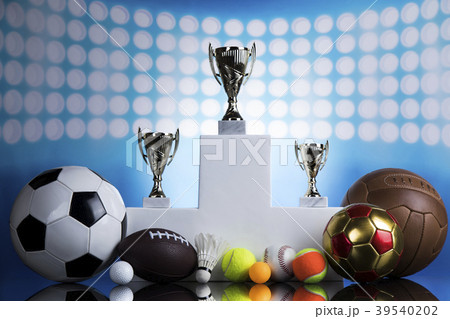 Sport podium, Cups of winners award Sport podium, Cups of winners award 39540202