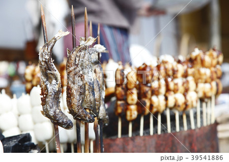 鮎の塩焼きとだんご大内宿 39541886