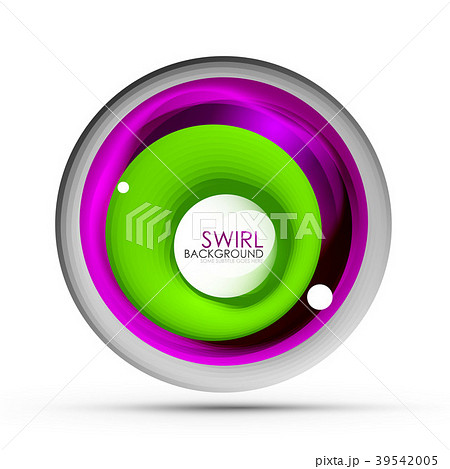 Spiral swirl flowing lines 3d vector abstract 39542005
