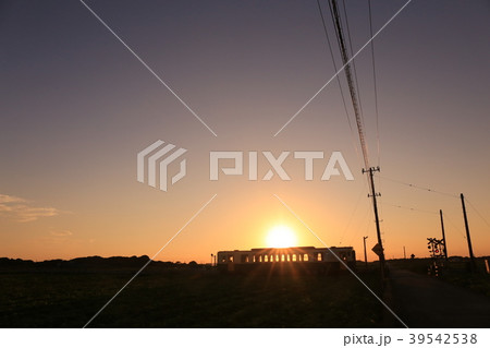 ひたちなか海浜鉄道　夕景 39542538