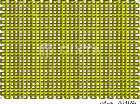 チェック背景：黄緑 39542922