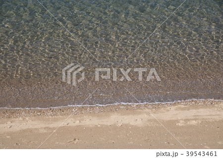 香川県 直島の美しい海 内ヶ浜海水浴場 の写真素材