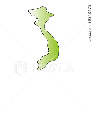 世界地図ベトナムのイラスト素材