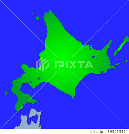 北海道地図のイラスト素材