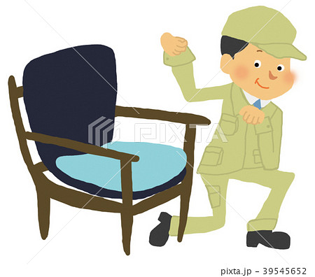 椅子職人のイラスト素材 椅子職人のイラスト素材