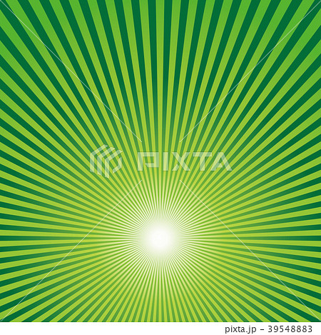 背景素材イラスト 放射線 集中線 タテヨコ対応 緑のイラスト素材 3954