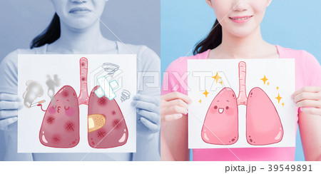 woman take lung billboard woman take lung billboard 39549891