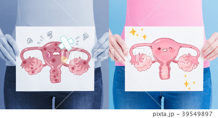 woman take uterus billboard 39549897