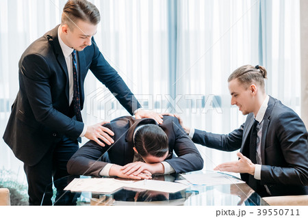 friendship support console stressed devastated men 39550711