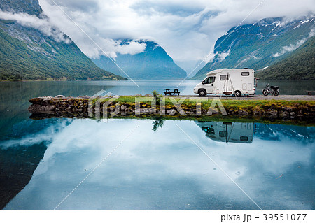 Family vacation travel, holiday trip in motorhome 39551077