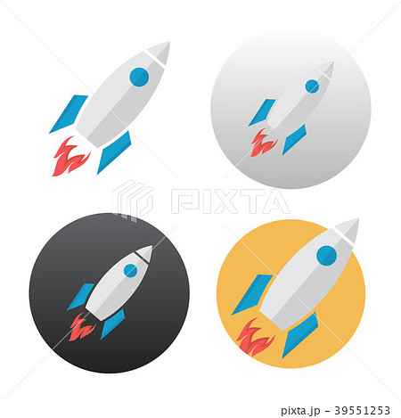 Rocket icon on white 39551253