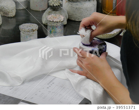 サンゴ染　琉球紅型３ 39551371