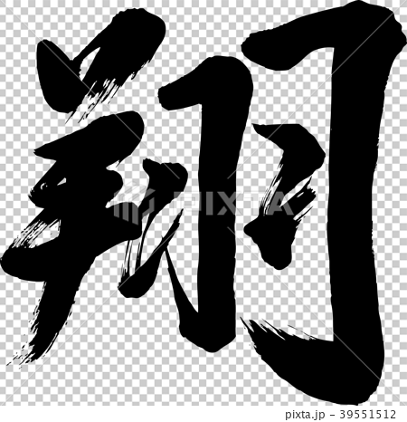 Sho Kanji Japanese Calligraphy Stock Illustration