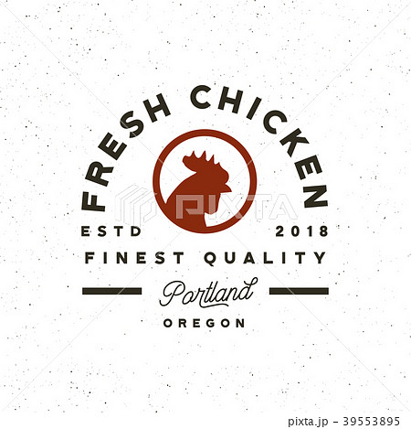 premium fresh chicken meat label. vector 39553895