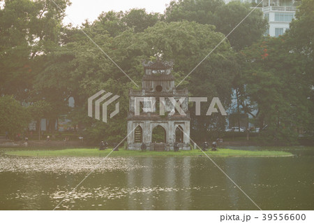Turtle tower in Hoan Kiem Lake, Ha Noi, VietNam Turtle tower in Hoan Kiem Lake, Ha Noi, VietNam 39556600