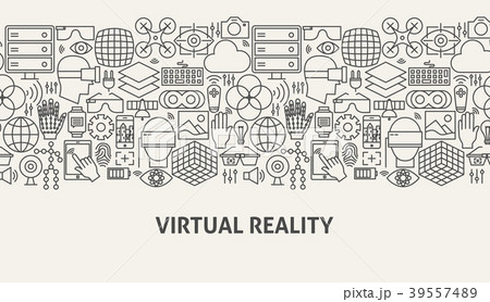 Virtual Reality Banner Concept 39557489