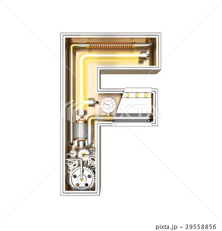 Mechanic alphabet ,letter F  39558856