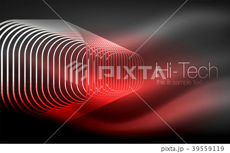 Glowing ellipses dark background, waves and swirl 39559119
