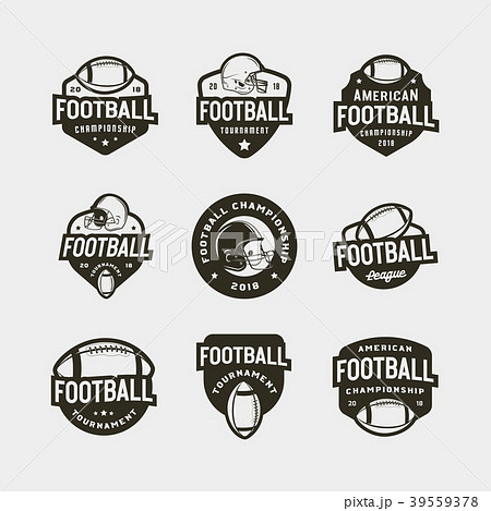 set of american football logos. sport emblems set of american football logos. sport emblems 39559378