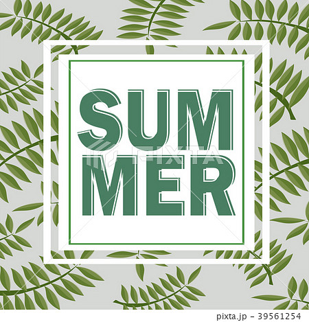 Green summer tropical background with exotic palm 39561254