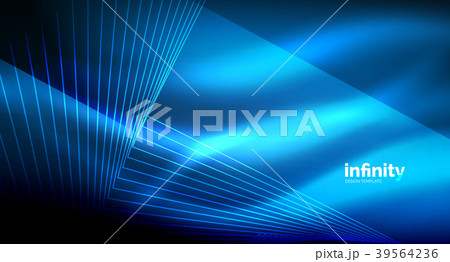Shiny straight lines on dark background, techno 39564236