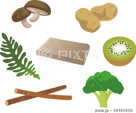 食物繊維の多い食品のイラスト素材