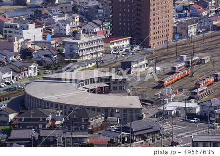 津山市にある鉄道に関する事物を展示する博物館「津山まなびの鉄道館」：全景 39567635