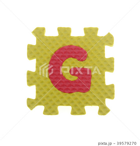 Alphabet D puzzle pieces on white background Alphabet D puzzle pieces on white background 39579270