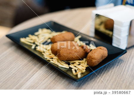 Close up of croquettes with potatoes 39580667