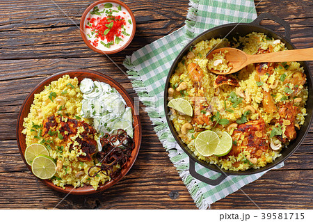 chicken biryani or indian spicy chicken pilau 39581715