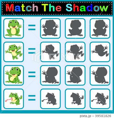 Find the correct shadow of the frog Find the correct shadow of the frog 39581826